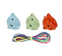TOYANDONA 3pcs Ocarina for Boy Girl Cute Cat-shaped Musical Instrument Beginner Friendly Lightweight and Portable Random Colors for and Learning