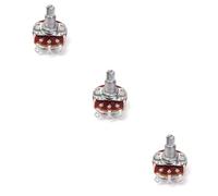 TOYANDONA 3pcs Ohm Linear Taper Rotary Potentiometer for Guitar Volume Control Coarse Knurled Shaft Durable Design for Amplifiers and Effect Pedals