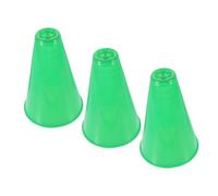 TOYANDONA 3pcs Outdoor Speaker Party Cheering Prop Party Noisemaker Horn Stadium Horn Noise Maker Loud Mini Megaphones Speaker Megaphone Plastic Trumpet Pp Green