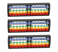 TOYANDONA 3pcs Plastic Abacus for Rods Design Educational Math for Early Learning Brain Development and Mental Arithmetic Practice