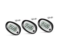TOYANDONA 3pcs Portable Pedometer Clip Step Counter for Outdoor Fitness Accurate with Lanyard Lightweight Design for Easy Carrying User Friendly Interface for All Ages