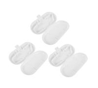 TOYANDONA 3pcs Portable Water Flosser Travel Organizer Box Plastic Case with Protection Compatible with Philips Oral Irrigator Nozzle Head Storage for Trips