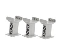 TOYANDONA 3pcs Pretend Train Bridge Support Plastic Railway Pier Accessories for Model Train Tracks Lightweight Decorative Bridge Risers for Construction Play and Scenic Layouts
