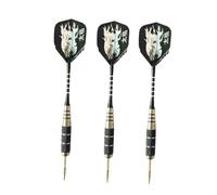 TOYANDONA 3pcs Professional Needle Tipped Darts with Tiger Pattern Flights and Aluminum Shafts Durable and Attractive for Indoor and Outdoor Recreation Activities