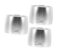 TOYANDONA 3pcs Professional Saxophone Accessory Metal Alto Sax Ligature Clip Smooth Clamp Easy Installation