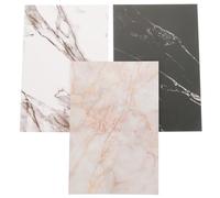 TOYANDONA 3pcs Pvc Marble Pattern Photography Backdrop Boards, Lightweight and Easy to Use Background for Product and Food Photography, Convenient to Store Decorative Photo Backdrop