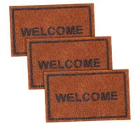 TOYANDONA 3pcs Quality Dollhouse Welcome Mats Mini Floor Mats Micro Landscape Carpets Indoor