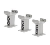 TOYANDONA 3pcs Railway Bridge Pier Sturdy Plastic Decorative Model for Train Simulation Games DIY Bridge Support for Backyard Lawn Playground Indoor Play