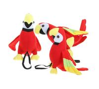 TOYANDONA 3pcs Realistic Plush Parrot Shoulder Props Lightweight Pirate Costume Accessories for Boys Easy to Clean Stuffed Parrot for Halloween Cosplay Party Favors