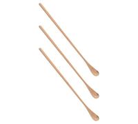 TOYANDONA 3pcs Reptile Food Spoon Set Long Handle 23cm Rose Gold Pet Feeding Scoop for Lizards Small Animals Feeding Tool for Terrarium Use