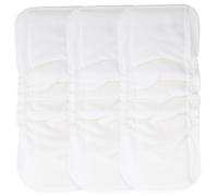 TOYANDONA 3Pcs Reusable Bamboo Cotton Diapers Washable Water-Absorbing Cloth Inserts with Leak-Resistant Elastic Design Comfortable Diapers for Newborns