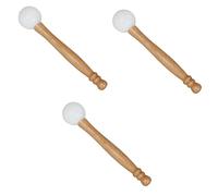 TOYANDONA 3pcs Rubber Musical Instrument Knocking Crystal Singing Bowl Percussion Stick Special Buddha Sound Bowl Knocking Stick Sound Therapy Instrument Musical Accessory for Home Use