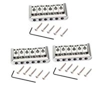 TOYANDONA 3pcs Saddles Ashtray Electric Guitar Bridge Tailpiece Easy Install Included Wrench for