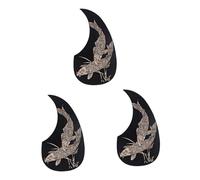 TOYANDONA 3pcs Self-adhesive Pickguard Guitar Scratch Guard Plate Fretboard Stickers for Acoustic Guitars