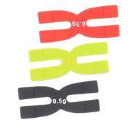 TOYANDONA 3pcs Silicone Weighted Strips for Badminton Racket H Shaped Balance Pads with Self Adhesive Design Enhance Stability and Control for Amateur and Professional Players