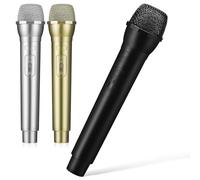 TOYANDONA 3pcs Simulation Microphones for Boys and Girls Lightweight Fake Mic Props for Party and Cosplay Events and Comfortable to Hold Toy Microphones and Colors