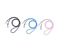 TOYANDONA 3pcs Ski Glove Lanyards with Mitten Clips, Anti-lost Adjustable Mittens Rope Set in Navy, Pink Blue for Boys and Winter Outdoor Activities