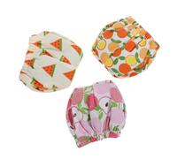 TOYANDONA 3pcs Small Pet Diapers Reusable Absorbent for Squirrel Guinea Pig Hamster Rabbit No Leak Design Peach Orange Watermelon