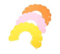 TOYANDONA 3Pcs Soft EVA Cat Collar Lightweight Breathable Neck for After Surgery Wound Protection in Yellow Pink Orange S