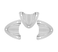 TOYANDONA 3pcs Stainless Steel Clamshell Vent Covers for Boat Wire and Cable Management Air Vent Grilles for Cabin and Cargo Easy Install Corrosion-resistant Boat Accessories