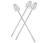TOYANDONA 3pcs Stainless Steel Electric Mixer Paddle Whisk Attachments Replacement Beaters for Handheld Food Mixer Kitchen Accessories for Baking and Dough Mixing