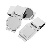 TOYANDONA 3pcs Stainless Steel Money Clip Small Lightweight Money Storage Clamp for Cash Credit Cards Tickets Outdoor Use