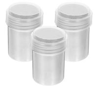 TOYANDONA 3pcs Stainless Steel Powder Sugar Shaker Dispenser with Lid Multipurpose Flour Duster for Baking Cinnamon Sugar Sifter with Fine Mesh Kitchen Spice Container