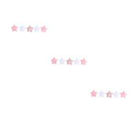 TOYANDONA 3pcs String Hanging Star Decorations Star Crib Tent Decorations Reusable Indoor Streamer