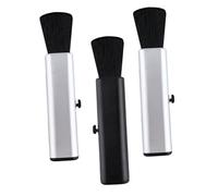 TOYANDONA 3pcs Telescopic Guitar Brush Set for Dust Removal Silver Black Universal Cleaning Tools for Guzheng Piano Ukulele