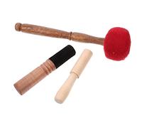 TOYANDONA 3pcs Tibetan Singing Bowl Mallet Wooden Striker for Sound Meditation Healing Compact Lightweight Accessories for Sound Bowl