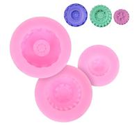 TOYANDONA 3pcs Tire Shaped Cake Baking Molds Silicone Dessert Moulds for DIY Pastry Non-Stick Reusable Easy Clean Baking Tools