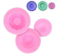 TOYANDONA 3pcs Tire Shaped Silicone Baking Molds Non-Stick Cake Moulds for DIY Pastry Home Kitchen Bakery Use