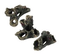 TOYANDONA 3pcs Tree Root Aquarium Decoration Natural Driftwood Hiding Spots for Fish Tanks Unique Aquarium Decor for Freshwater Fish and Amphibians Enhance Underwater Landscape