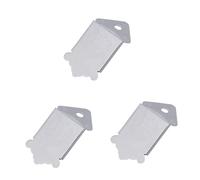 TOYANDONA 3pcs Triangle Plated Mandolin Tailpiece Cover and Screws for Mandolin Part Replacement for Guitar Maker and Players