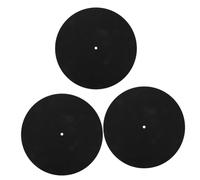 TOYANDONA 3pcs Turntable Mat Thickness Felt Disc Pad for Vinyl Record Mats Use as Felt Table for Dj Pad