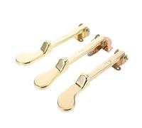 TOYANDONA 3pcs Upright Piano Foot Pedals Replacement Metal Double Hole Sustain Pedal for Upright Pianos Construction Broad Compatibility Enhanced Sound Dynamics and Performance