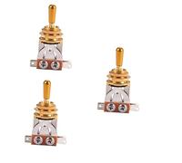 TOYANDONA 3pcs Way Toggle Pickup Selector for Electric Guitar Easy Tone Control Knurled Mounting Nut Flat Washer