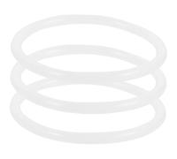 TOYANDONA 3pcs White Rubber Sound Bowl Rings Cushion for Buddhist Ritual Instruments Prevent Bowl from Bumping Sound Pad for Meditation and Craft Decoration