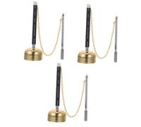 TOYANDONA 3pcs Wooden Fish Utensil Temple Dharma Ritual Utensil for Buddhist Temple Using Tool Meditation Practice