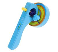 TOYANDONA 3pcs Wooden Gyroscope with Handle and Pull String Portable Preschool for Coordination and Fine Motor Skill Development Educational Sensory Play Random Color