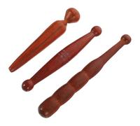 TOYANDONA 3pcs Wooden Massage Stick for Foot Reflexology with Effective Massage and Comprehensive Cover for Relaxation a Long Walk or Watching Tv Random Color