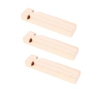 TOYANDONA 3pcs Wooden Train Whistle DIY Painted Orff Music for Group Play Social Skills Development Party Favors Noisemakers Educational Instruments for Teamwork and Music Learning