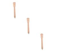 TOYANDONA 3pcs Wooden Ukulele Neck for Concert Ukulele DIY Classical Shape Accessory for Handwork