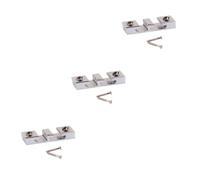TOYANDONA 3pcs Zinc Alloy Metal String Retainer for Guitar Bass Parts Chrome Finish for String Guides and Guitar Accessories