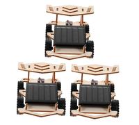 TOYANDONA 3Set Solar-powered Car Kit DIY Stem Project for Boys and Beginner-friendly Solar Robotic for Science Experiments and Educational Building