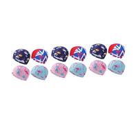 TOYANDONA 3sets Adorable Cartoon Swimming Cap Set Comfortable Stretchy Swim Hats for Boys and Lightweight Easy to Wear for Pool Fun 4pcs*3