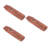 TOYANDONA 3sets Beginner Kazoo Musical Instrument for Ukulele Guitar Compact Wood Kazoo Polished Easy to Play for Outdoor Fun for All Ages
