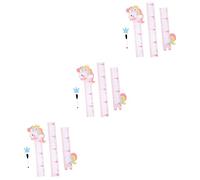 TOYANDONA 3sets Boy Girl Growth Height Chart Wall Sticker Removable Animal Design for Nursery Boy Girl Bedroom Decoration Fun Height Measuring Decal for Tracking Growth for Rooms