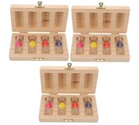 TOYANDONA 3sets DIY Bottle Tooth Box Boys and Girls Teeth Container Preserve Box Spaces