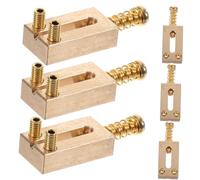 TOYANDONA 3sets Electric Guitar Tremolo Bridge Saddles Height Material for Enhanced Sound Quality Easy to Install Guitar Replacement Parts